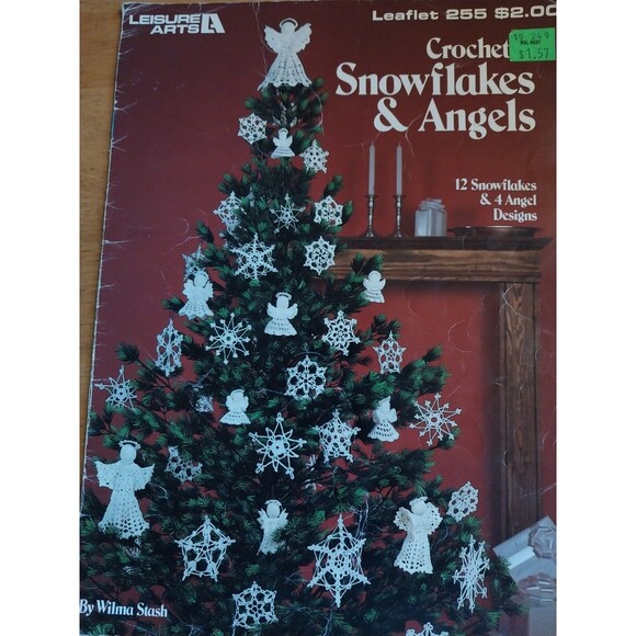 Crocheted Snowflakes & Angels Leisure Arts 255 - Picture 1 of 1